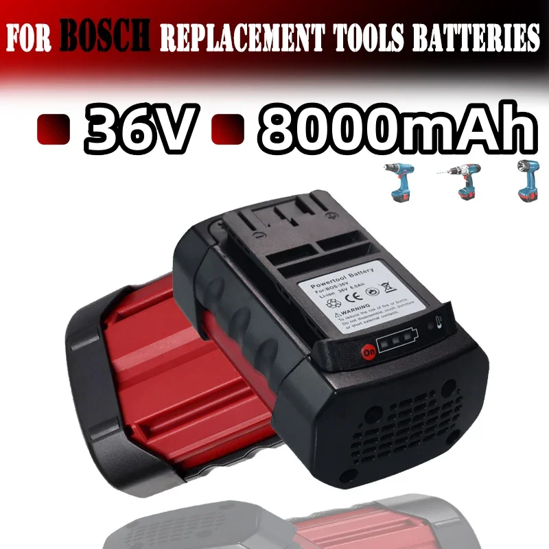 Batteria Ricaricabile Agli Ioni Di Litio 36V 8000Ah Per Bosch Bat810 Bat840 Strumenti Di Ricambio Batterie Tosaerba A Batteria