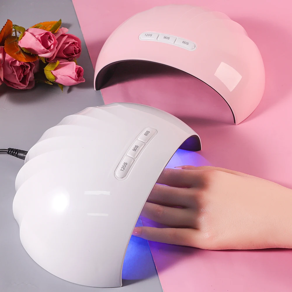 자동 센서가 있는 전문 UV 네일 램프 건조기, 네일 젤 광택제 건조, 3 타이머..