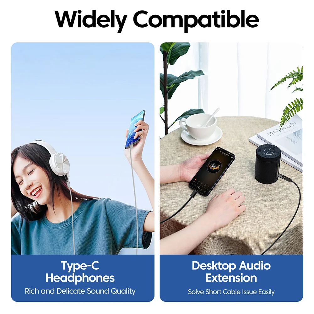 타입 C to 3.5mm 헤드폰 어댑터 USB-C 여성형 to 3.5 잭 남성형 오디오 케이블 아이폰 15 16 17 삼성 타입 C 이어폰 어댑터
