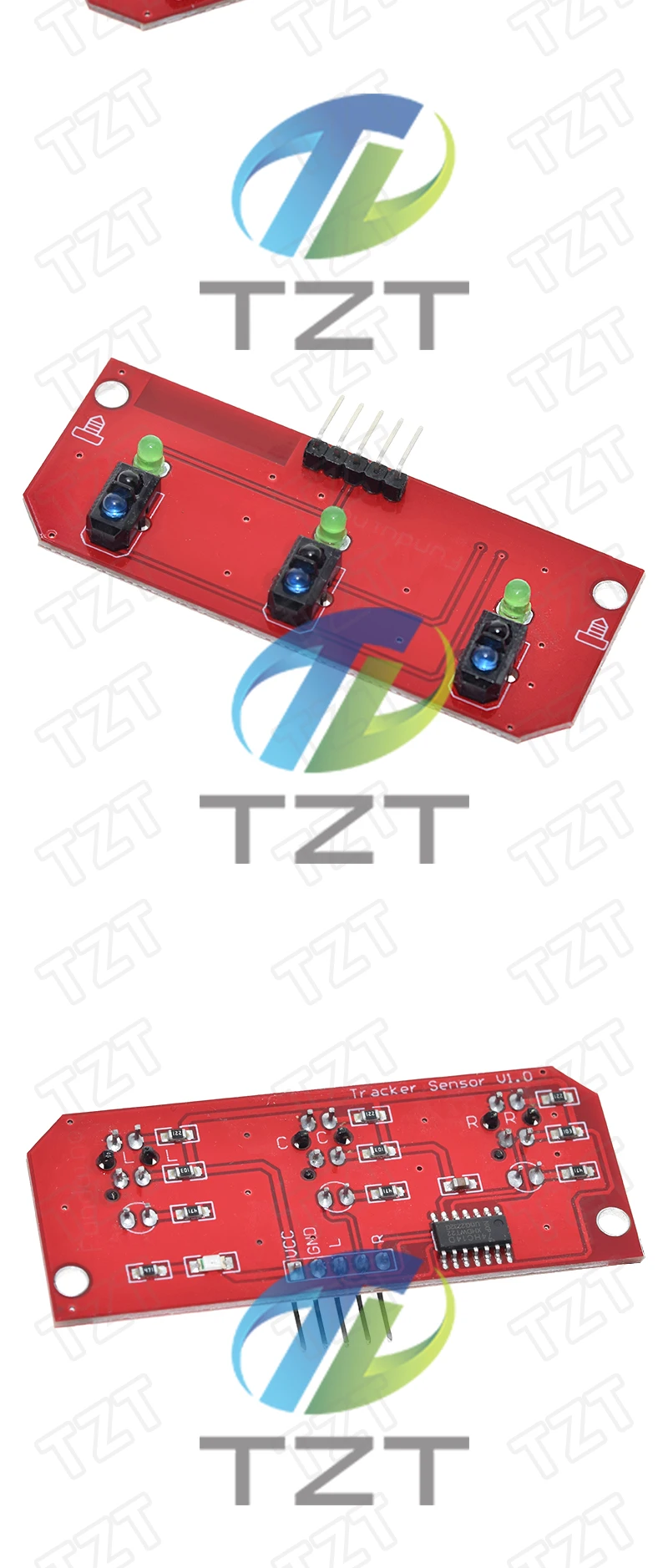 1/3 Stück Infrarot-Reflexionssensor TCRT5000 3-Wege-Tracking-Modul für Linienverfolgung/Hindernisvermeidung für Auto-Roboter-Sensormodule – Detail 4