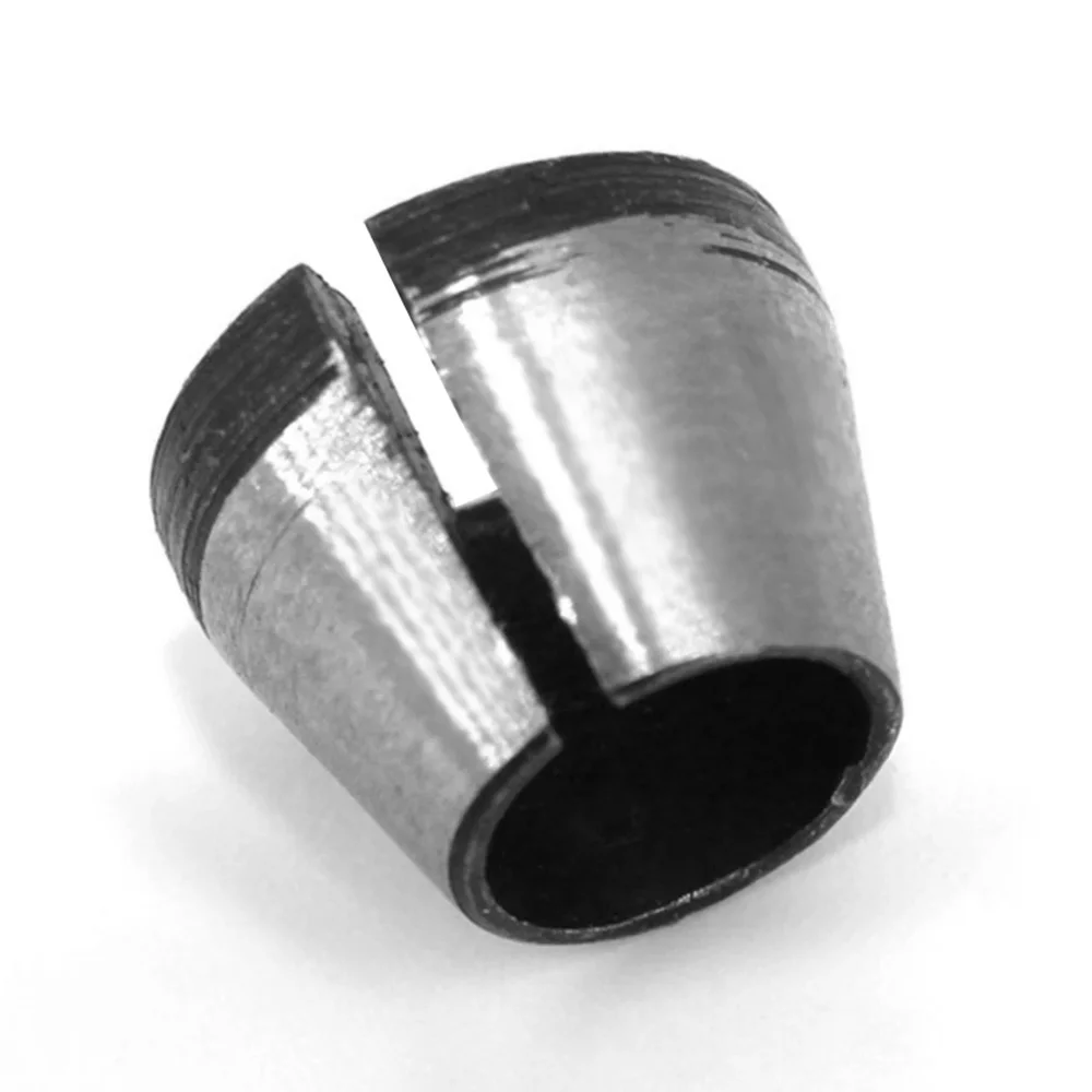 Router Bit Collet Chuck Set 6/6.35/8mm Trimmer Collet Chuck Heads Carbon Steel Adapter for Drills Engraving 6Pcs woodworking tools,wood router,plunge router