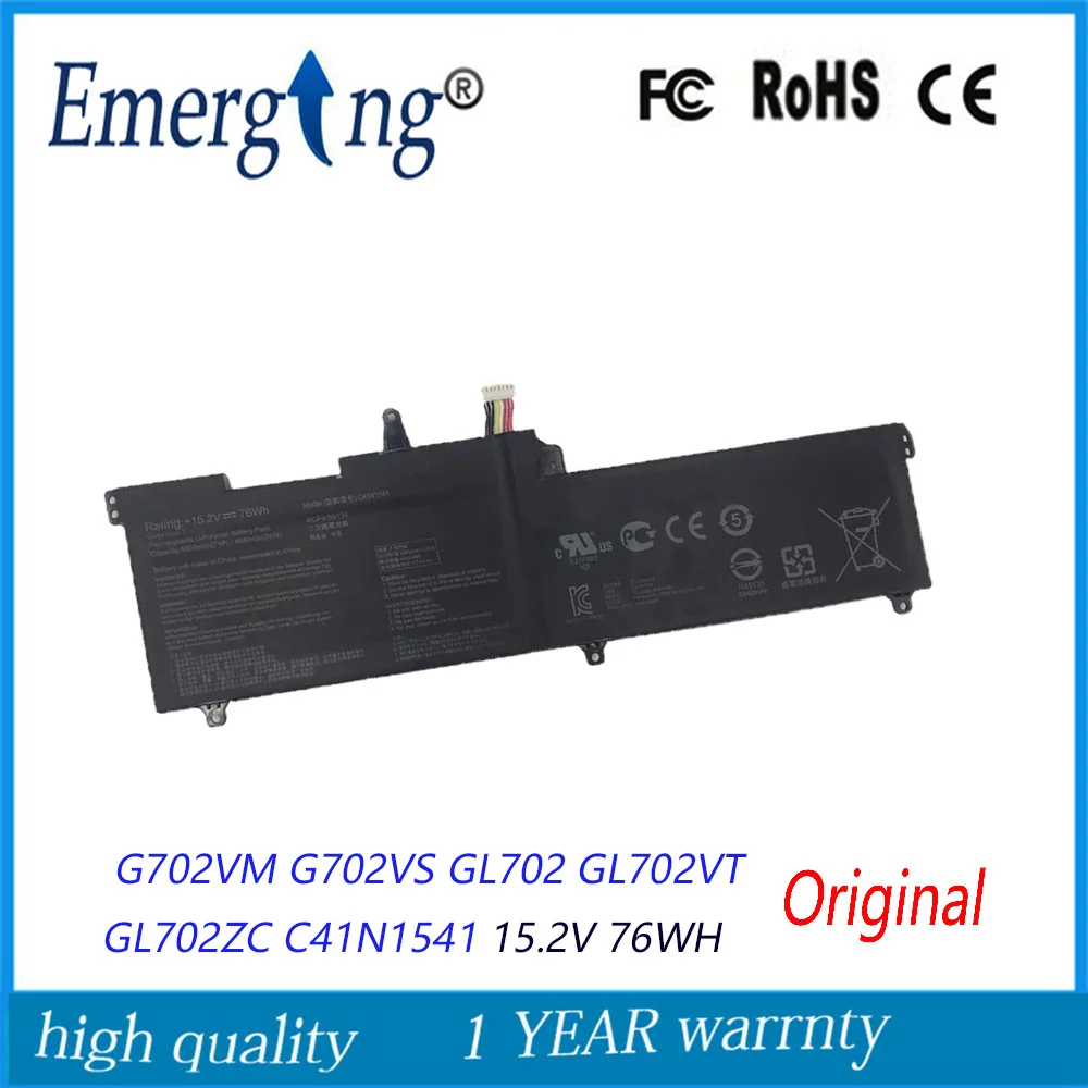 

15.2V 76WH New Laptop Battery C41N1541 For ASUS ROG Strix GL702VM GL702VS GL702VT GL702ZC