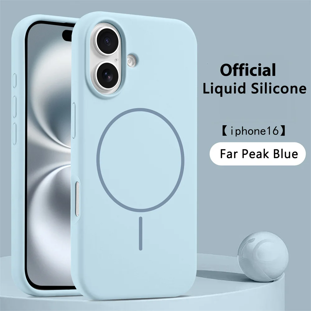 Premium Liquid Silicone Magnetic Wireless Charging Shockproof Case Cover