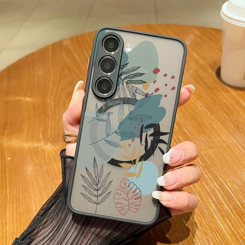 Magnetic Butterfly Flower Phone Case with MagSafe Compatibility