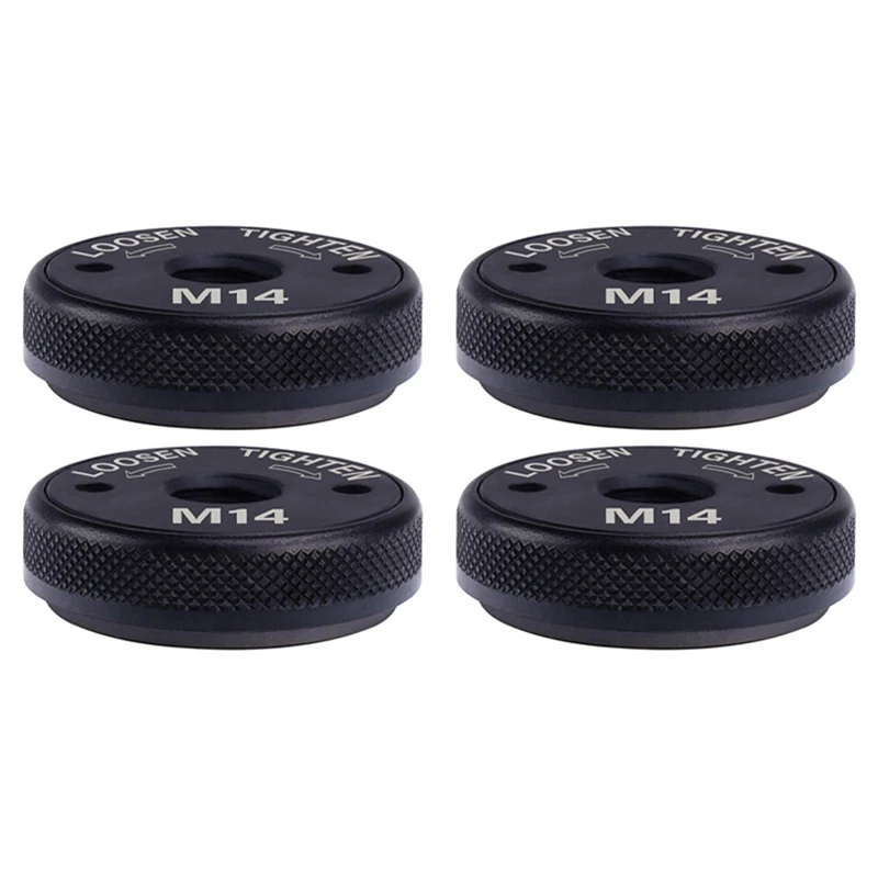 

4Pcs Quick Clamping Nut M14 Angle Grinder Clamping Nut 125 150 180 230 Flange Nut Tool Power Replacement For Makita.