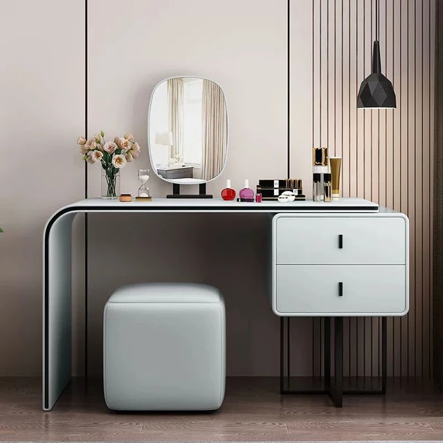 Modern Dressing Table Multifunction Desk Lights Console Storage Makeup  Dressing Table Organizer Tocadores Maquillaje Room Decor - AliExpress