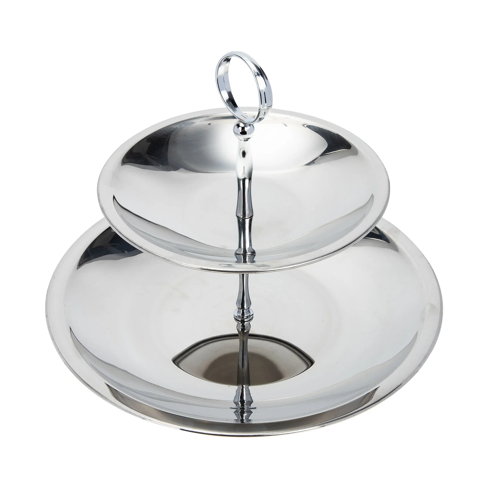 

Decorative Fruit Tray Multi-layer Dry Holder Tiered Snack Stand Serving Stainless Wedding