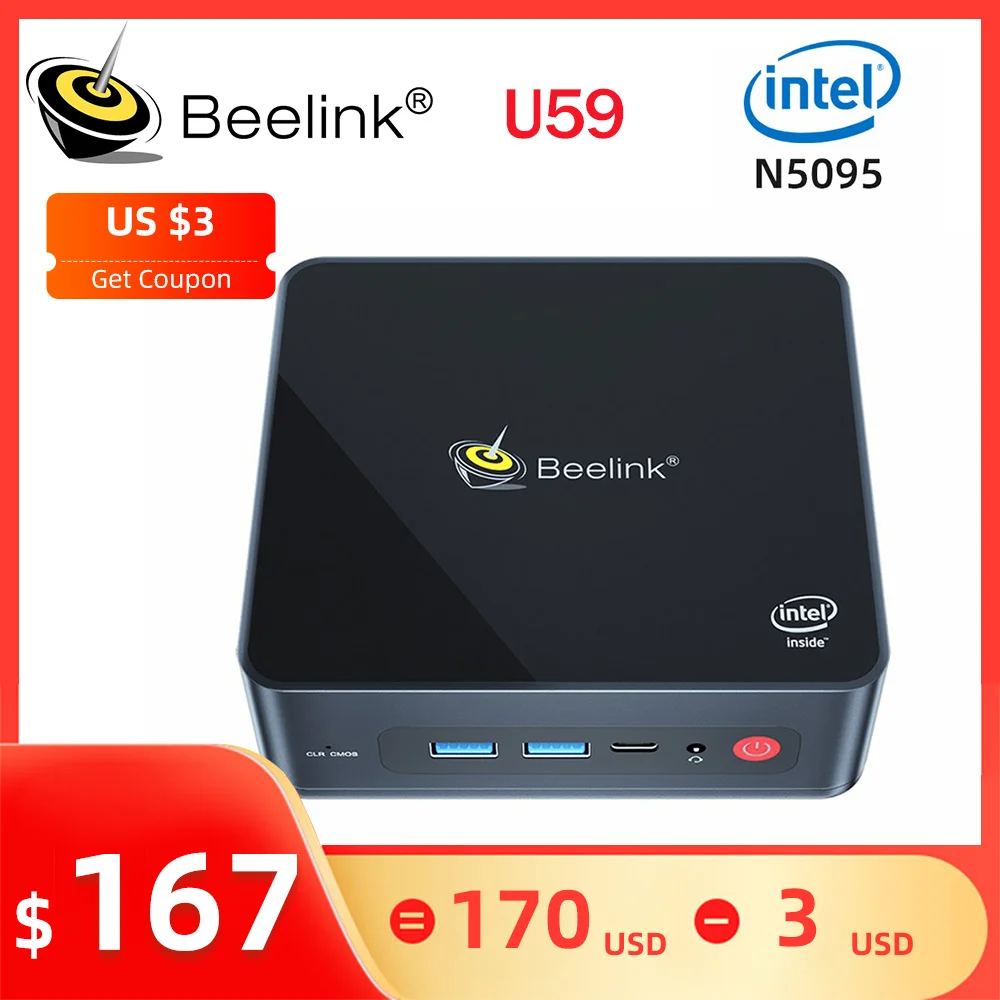 Beelink U59 Windows 11 Mini Pc U59 Pro Intel 11th N5095 Ddr4 16gb 512gb