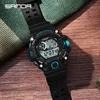 SANDA 326 New Arrival Electronic Digital Movement Luminous Led Display Dial Outdoor Sports Waterproof Men Wrist Watch 6