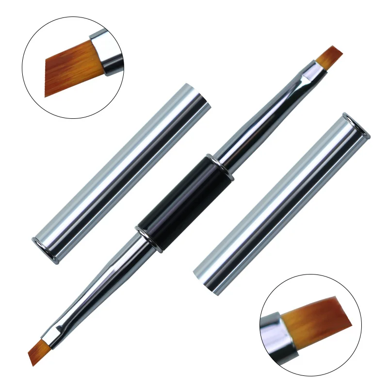 Dual End Nail Art Streifen Linien Liner DIY Malerei Pinsel Flüssiges Pulver Acryl UV GEL Extension Builder Französisch Zeichnung Stift – Detail 16