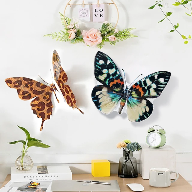 Wall Decor Sticker Butterflies  3d Butterfly Decals Walls - 3d Butterfly  Wall - Aliexpress