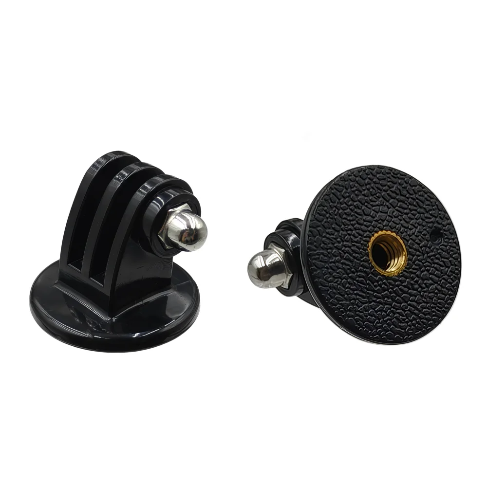 Pièces du support trépied 1/4 pour GoPro Hero 13-1, ensemble complet disposé sur fond blanc