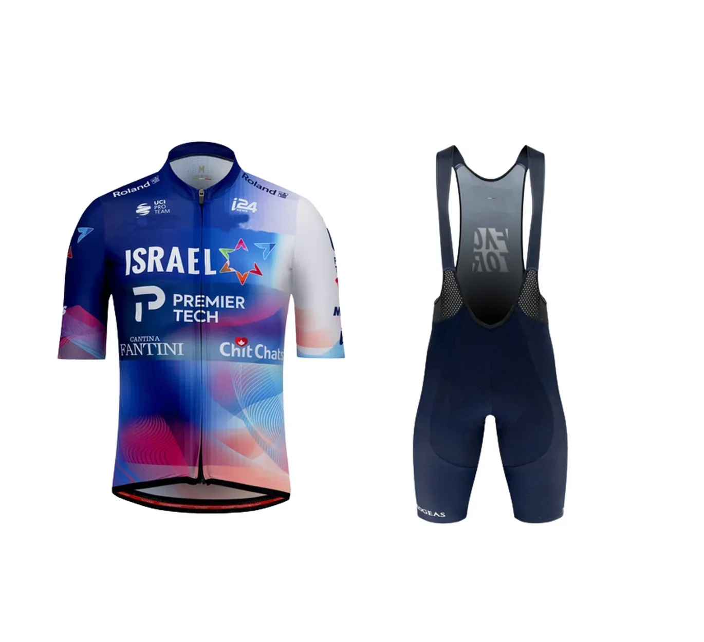 

LASER CUT 2023 ISRAEL ACADEMY Team SHORT SLEEVE CYCLING JERSEY SUMMER CYCLING WEAR ROPA CICLISMO+BIB SHORTS