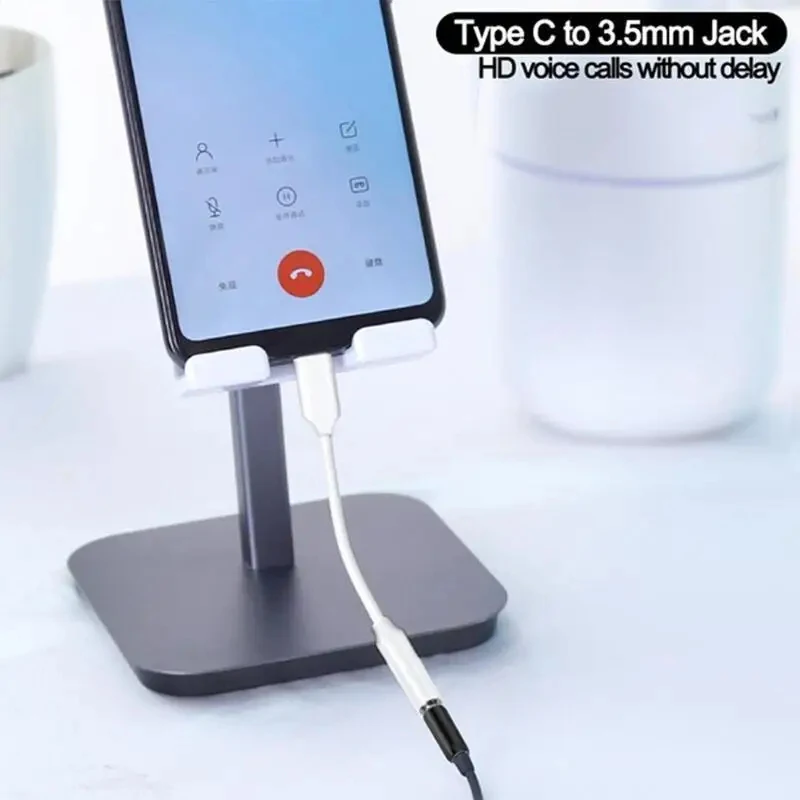 1/2/3/4pcs 범용 유형 C  3.5 Mm Aux 어댑터 Note10/20/S23 용 유선 헤드폰 용 오디오 이어폰 케이블 변환기