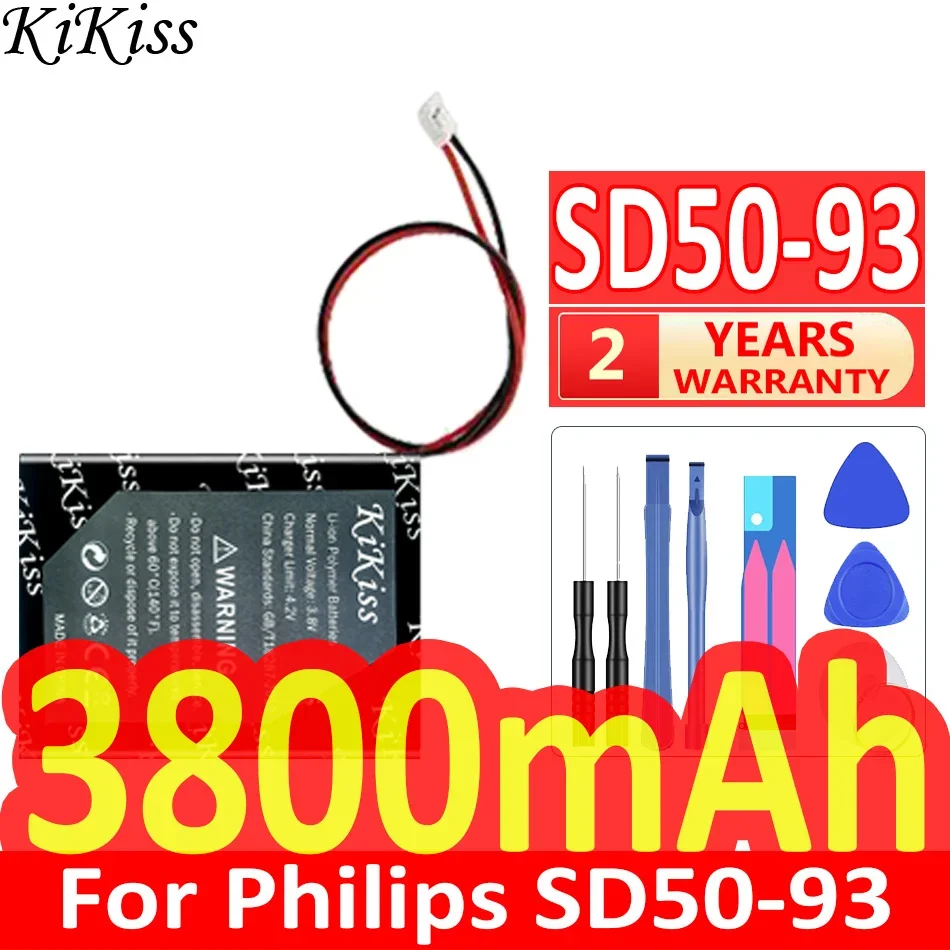 

3800mAh KiKiss Powerful Battery For Philips SD50-93 speaker