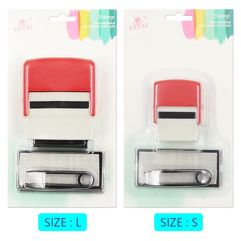 DIY Rubber Stamps Kit Self Inking Business Address Garage Name