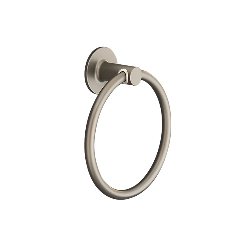 Bathroom Towel Holder Space Aluminum Wall Mount Self Adhesive Round Towel Ring FR1054 bathroom towel holder