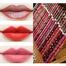  15 Colours Lipstick Pencil Lip Liner Pen Cosmetic Long Lasting Waterproof Woman Beauty Makeup Matte Maquillaje 