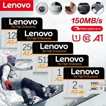 Karta pamięci Lenovo Prawdziwa pojemność 1TB 2TB Karta TF Class10 V60 A2 Szybka karta Micro TF SD do drona DJI Kamera Nintendo Switch