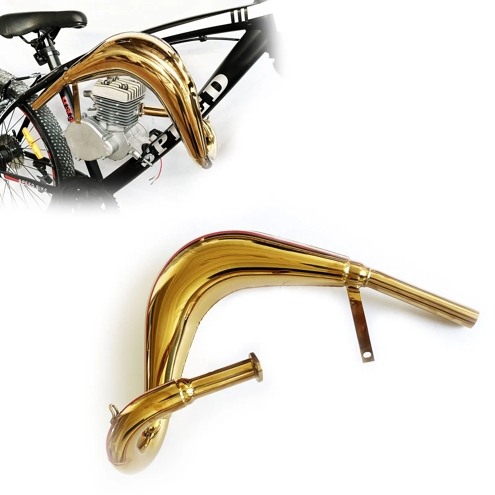 ExhaustSilencerExpansionChamberPipeforEngineGasMotorized