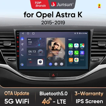 Junsun-Radio con GPS para coche, CarPlay inalámbrico con IA, Navi, BT, DSP, RDS, FM, para Apple, Android, para Opel Astra K 2015, 2016, 2017, 2018, 2019 1