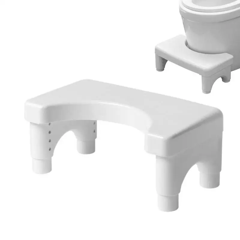 

Potty Stool Height Adjustable Anti-Slip Foot Stools Odorless Toilet Assistance For Defecating For Seniors Patients Children