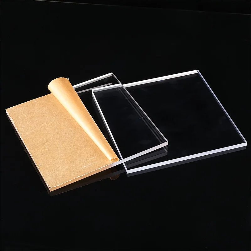 Small Square Clear Acrylic Sheet,High Transparency Organic Glass,DIY Model, Customized Plexiglass Board,2cm -12cm