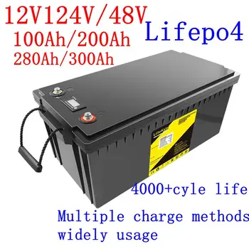 LiFePo4 Battery12V 24V 48V 100Ah 200Ah 280Ah 300Ah 400Ah Lithium Iron Phosphate Batteries For Solar Boat inverter Golf Cart