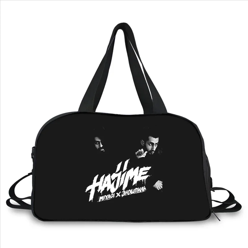 Miyagi & Andy Panda 3D printing fashion trend portable large capacity multi-function messenger bag travel bag