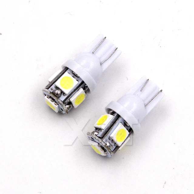 10 Stück T10 W5W 5W5 Led Birne 12V 5050 Smd 7000K Weiß Super Bright Auto  Interieur Dometrunk Keilseite Clearance Nummernschild Lampe