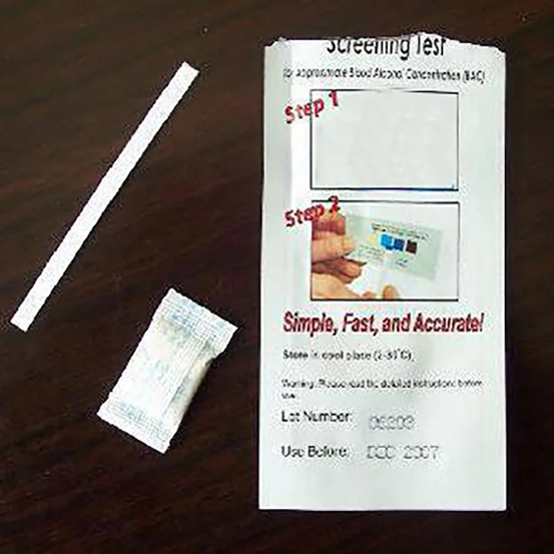 Disposable Saliva Alcohol Screening Test Alcohol Test Paper Innoxious Accurate Safety Health Measurement