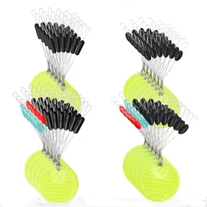 Fishing Rod 60pcs 10Group Resistance Space Beans Rubber Vertical Beans Not To Hurt The Line Carp Fishing Tackle Accessories