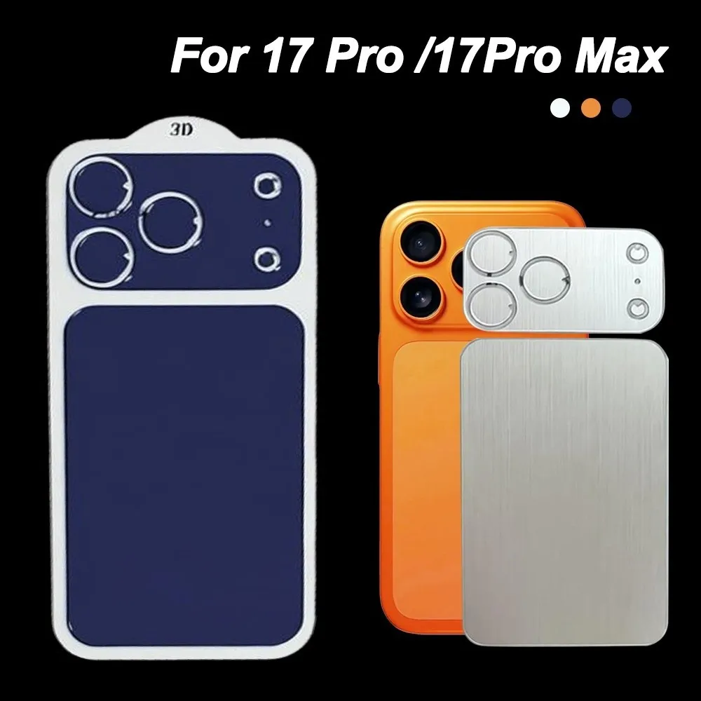Orange Full Cover Back Sticker Film – Anti-Scratch Screen Protector
