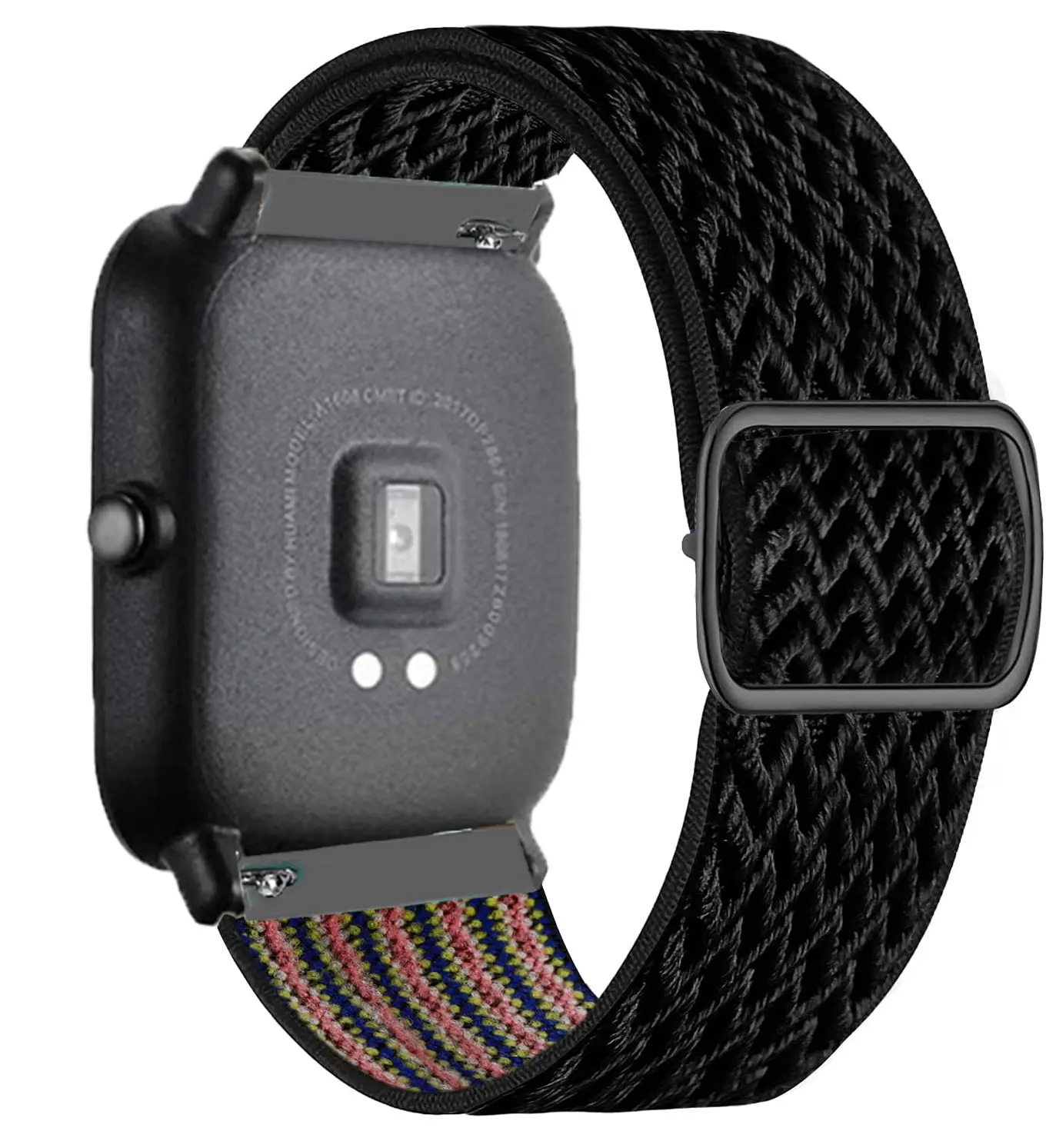 Nylon Loop Adjustable Elastic Bracelet Strap - 20mm/22mm