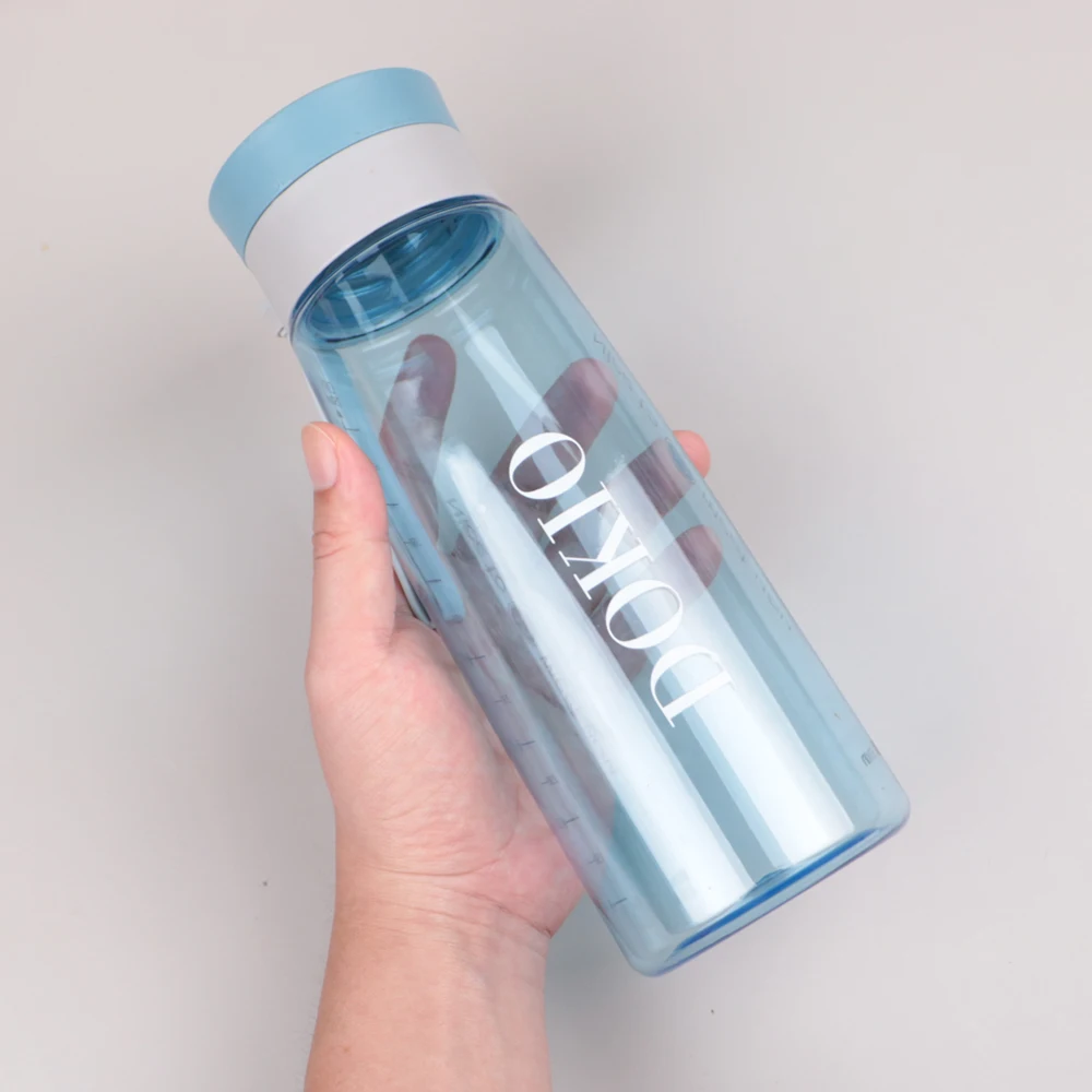 

Бутылки для воды DOKIO, прозрачная матовая бутылка с питьевой водой, не содержит Бисфенол А, с портативной веревкой, дорожная чайная чашка
