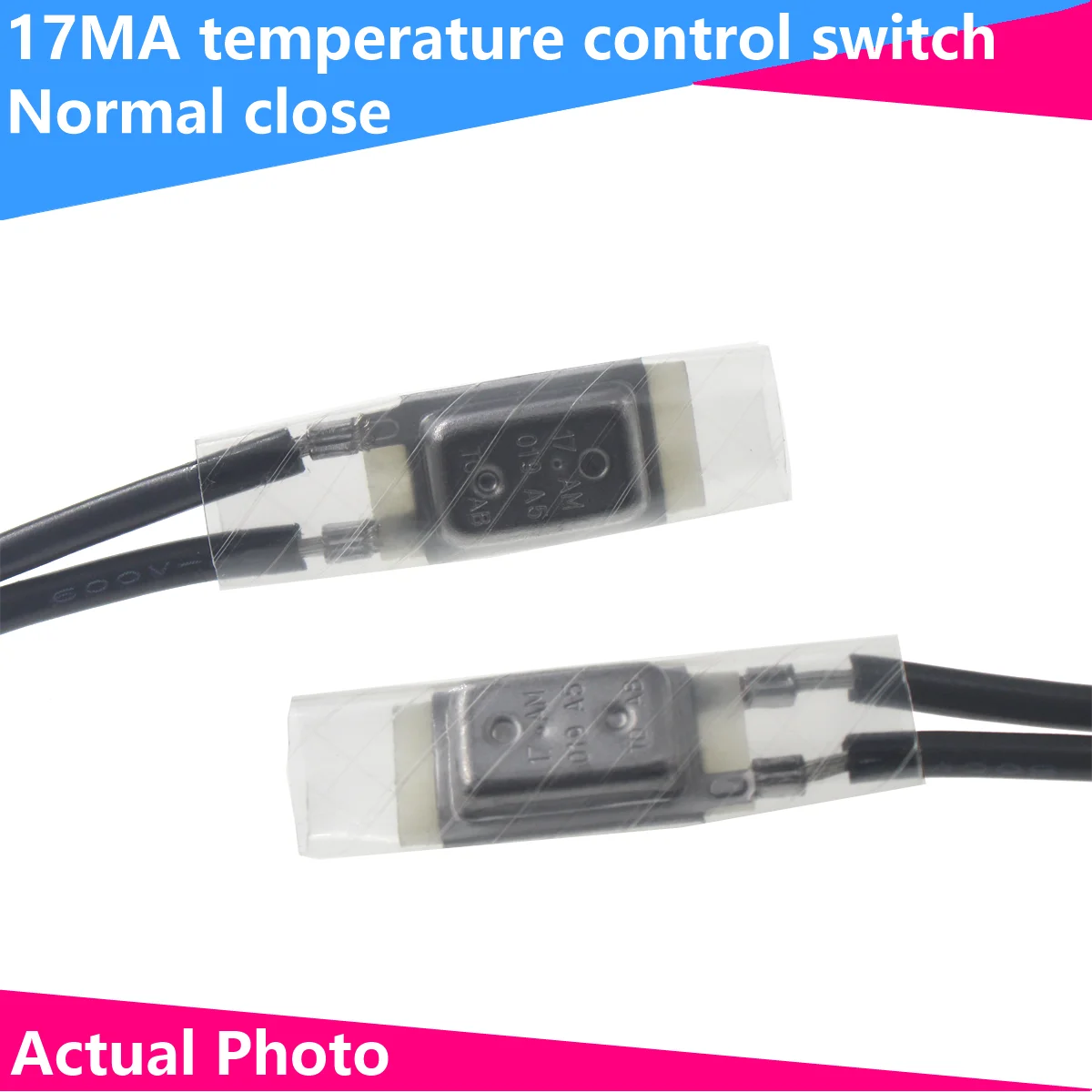 

2Pcs 17AM Temperature Switch 17AM022 Thermal control Thermostat 60/65/70/75/80/85/90/95/100/105/110/115/120/125/130/135 degreen