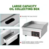 Stainless Steel Meat Electric Grill Commercial Electric Griddle Desktop Flat Grill Automatic Thermostat Griddle/ 5