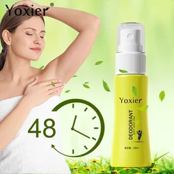 Yoxier Deodorant Spray Aromatherapy Underarm Liquid Odor Clean Unisex Healthy Grape Seed Aloe Extract Convenient Body Care 20ML