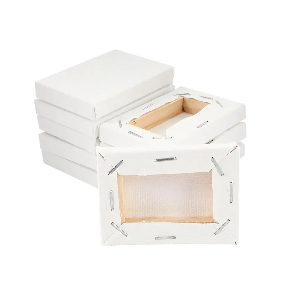 

Маленькая пустая растягивающаяся деревянная белая картина, художественный холст, рамка, масляная краска, доска