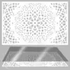 Wood Rectangle Tray with Handles Bohomian Style Coffee Table Tray Ottoman Tray Candles Tray Perfume Tray for Home Decoration 6