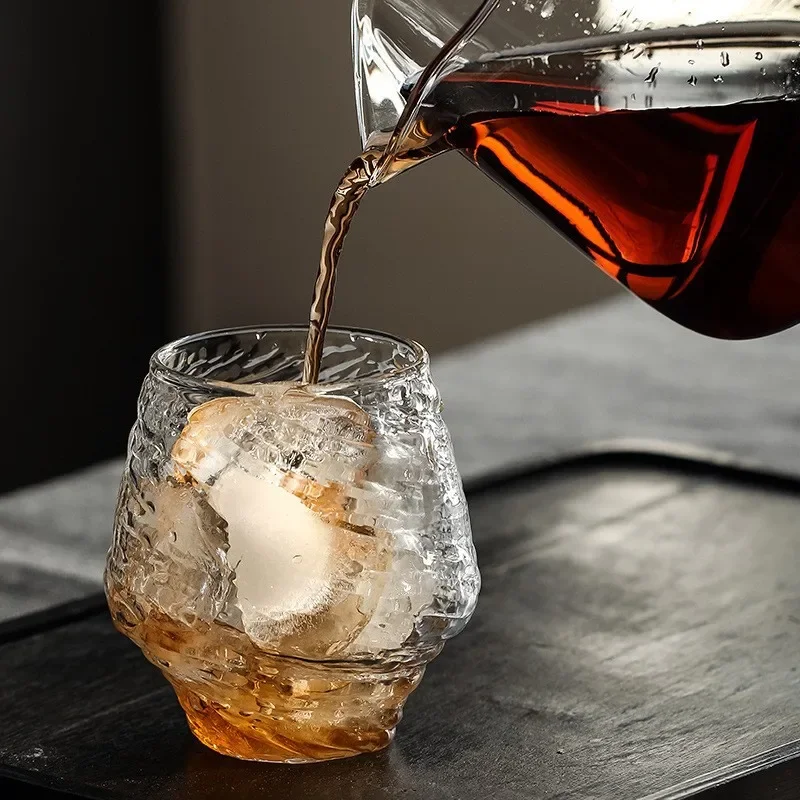 Whiskey Glass Cup Hammer Pattern Wine Glass Tumbler XO Brandy Shot Glasses Cocktail Cup