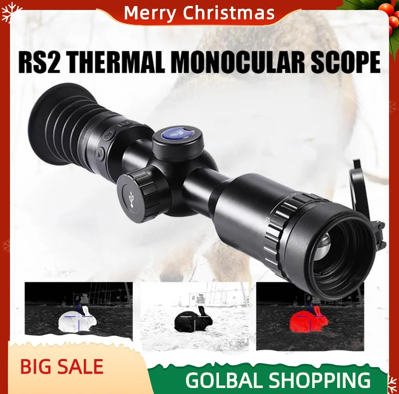 

RS2 Thermal Imaging Riflescope Gun Sights R Resolution 25mm/35mm Foucus Rifle Long Range Infrared Scope Outdoor Hunting