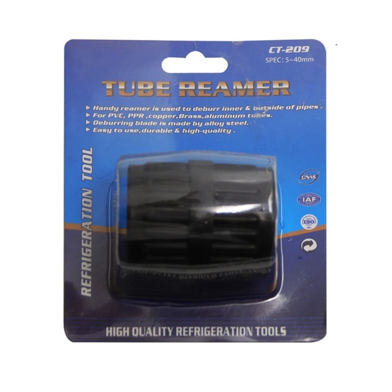 Inner & Outer Pipe Reamer Tool Professional Metal Chamfering Device 3/16" -1-1/2" (5-38MM)(Red) PVC Pipe Deburring Tool