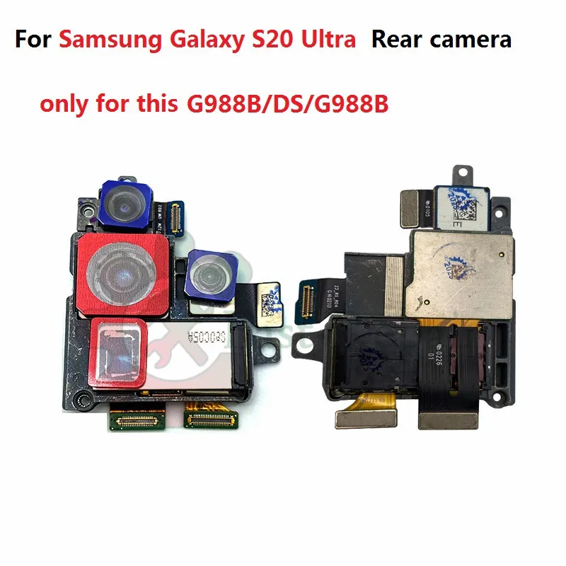 삼성 s20 울트라용 AAA 품질 삼성 s20 울트라 G988U G988U1용 후면 카메라 s20 울트라 G988B/DS G988B용 메인 카메라