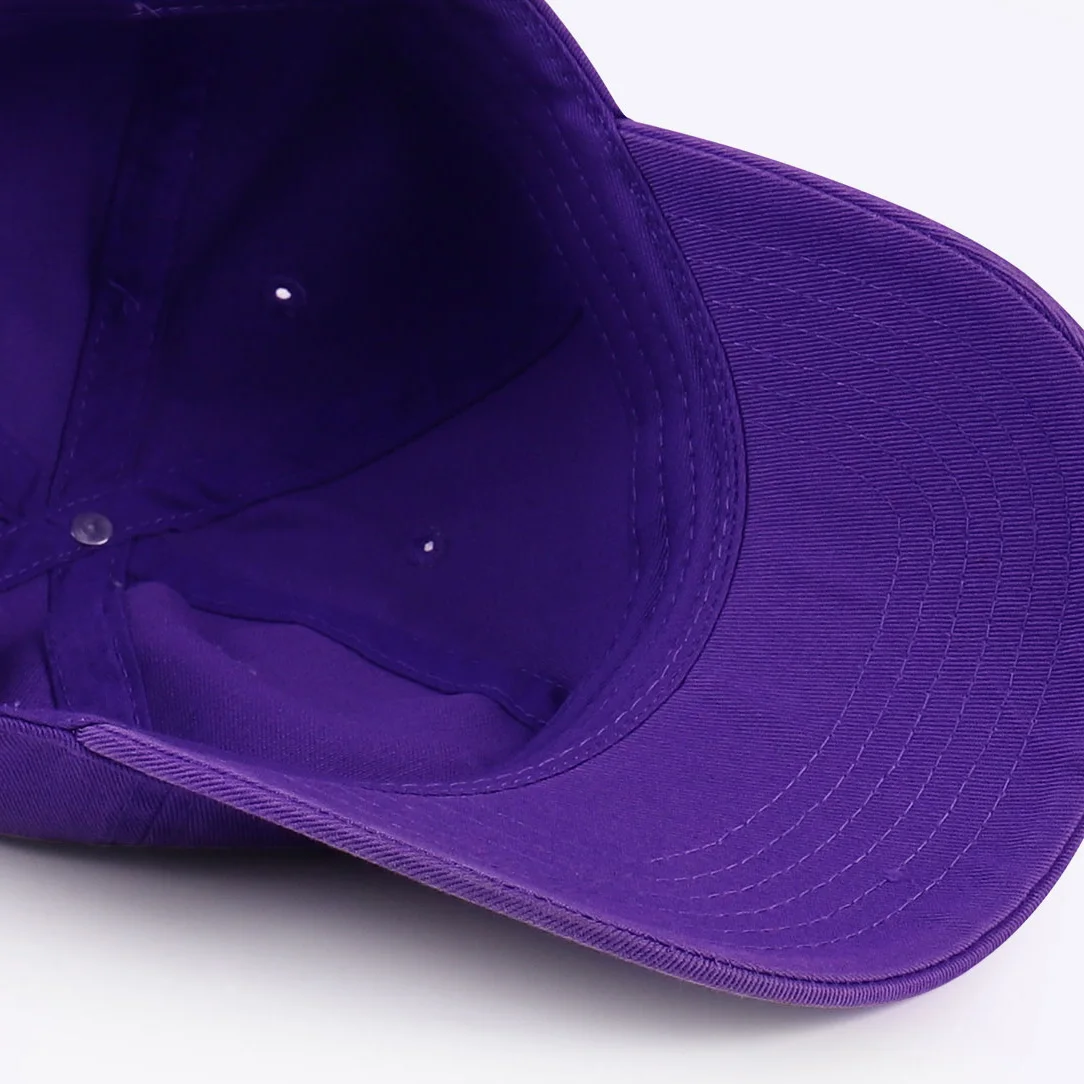 New Fashion Designer Purple Hats Outdoor Sports Baseball Cap Unisex Adjustable Cotton Customized Embroidery Plain Baseball Cap 5