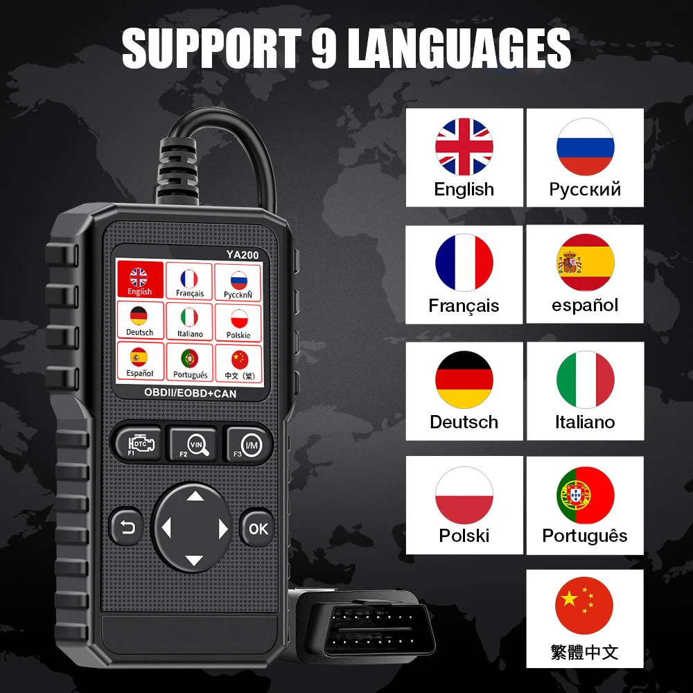 Рисунок 2 - Сканер Профессиональный YA200 OBD2