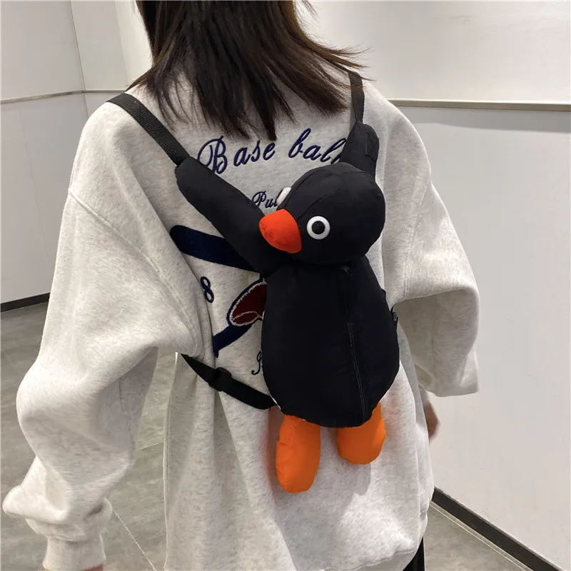 Toddler Backpack For Kids 2-6 Years - Soft Plush Animal Penguin Mini Backpack With Adjustable Straps - View #10