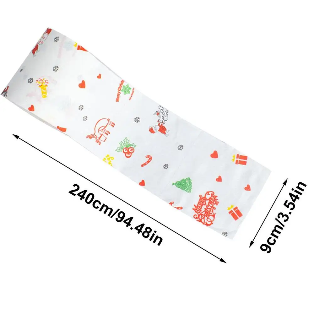 thumbnail image 1 of Serie de patrones navideños de papel en rollo creativos Papel higiénico Papá Noel Reno Pañuelo de papel Decoración navideña Servilleta de mesa en rollo de papel, 1 of 5
