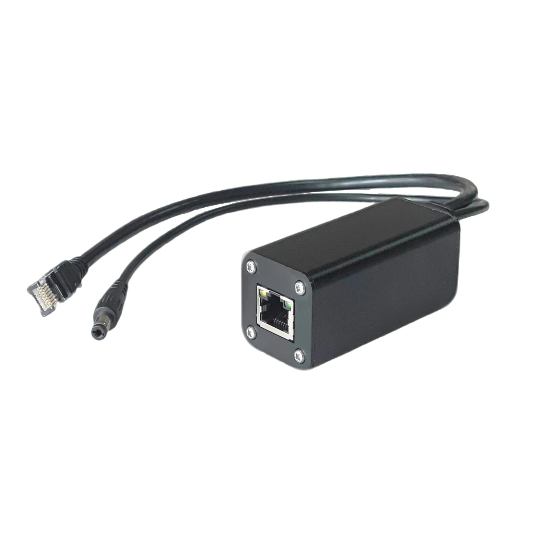 2.5Gbe 산업용 POE 스플리터 12V 25W 출력 30cm 케이블 금속 케이스 포함