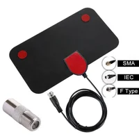 Antenne TV intérieure HD extérieure 200 Beauté amplifiée antenne numérique pour récepteur TV DVB-T2 VHF/UHF avec base magnétique 4